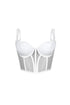Delicate Love Mesh Boned Bustier